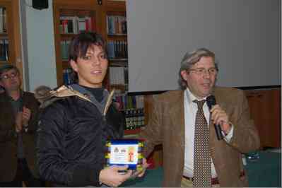 Giovanni Cinquegrana durante una recente premiazione