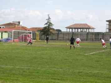 Il rigore calciato da Spinosa