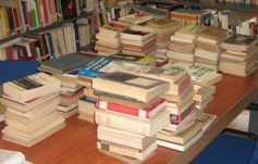 i libri donati alla biblioteca