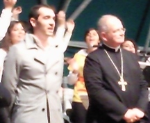 Il sindaco Tamburrino e il vescovo Spinillo
