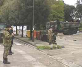 esercito in azione a Sant