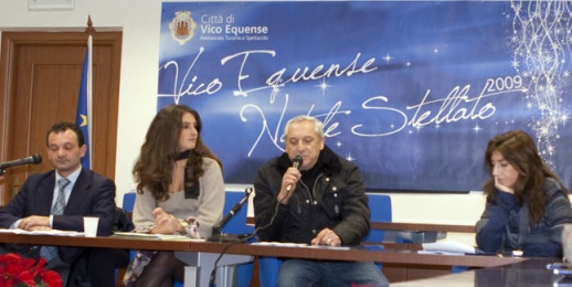 da sin. assessore Matteo De Simone, Ilenia De Rosa, Salvatore Maffucci, assessore Brigida De Somma