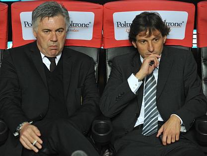 da sin: Ancelotti e Leonardo (foto Internet)