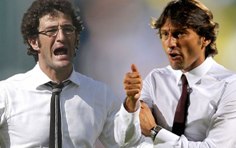 da sin. i tecnici di Juventus, Ferrara, e Milan, Leonardo