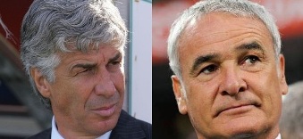 Gian Piero Gasperini e Claudio Ranieri