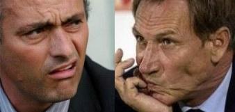 da sin. Mourinho e Zeman