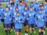 allenamento della Nazionale