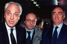 da sin. Bettega, Moggi e Giraudo