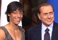 la Schiavone con Berlusconi