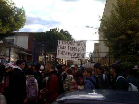 protesta degli studenti