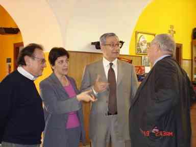 Ciaramella e Giuliano con il direttore dell'Opg Ferraro