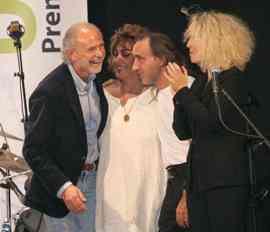 immagine del Premio D'Aponte 2006, con Mesolella e Rossana Casale