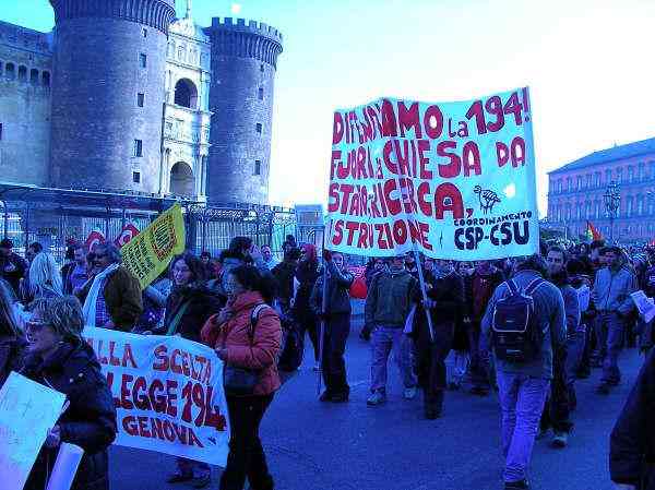 Una manifestazione del CSP dello scorso anno