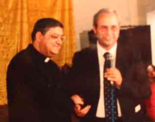 Il Cardinale Sepe col preside Andrea Izzo