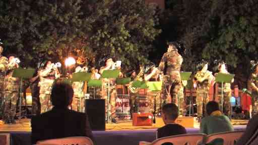 il concerto serale in Piazza Municipio