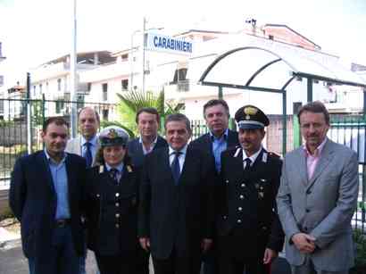 foto di gruppo, da sinistra: Di Ronza, Letizia, Bellofiore, Russo, Lettieri, Diretto, Nuzzi, Barbato 