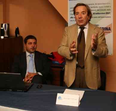 Sebastiano Della Gatta con l'europarlamentare Riccardo Ventre
