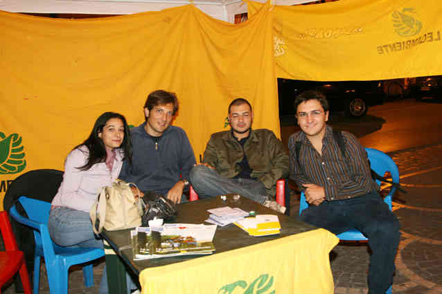 Franco Spinelli con gli amici di Legambiente