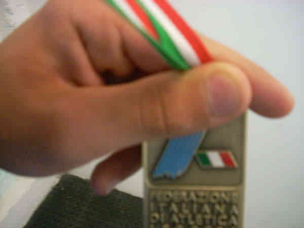 la medaglia conquistata da Marco Carusone