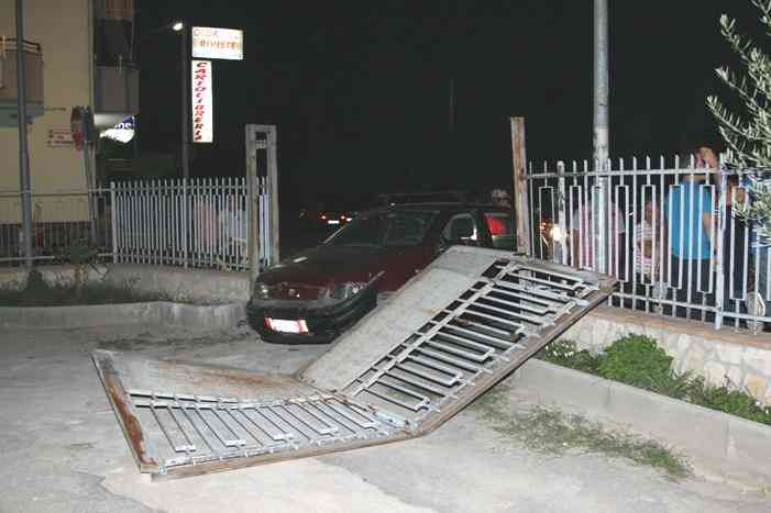 Immagine dell'incidente (foto di Franco Spinelli)