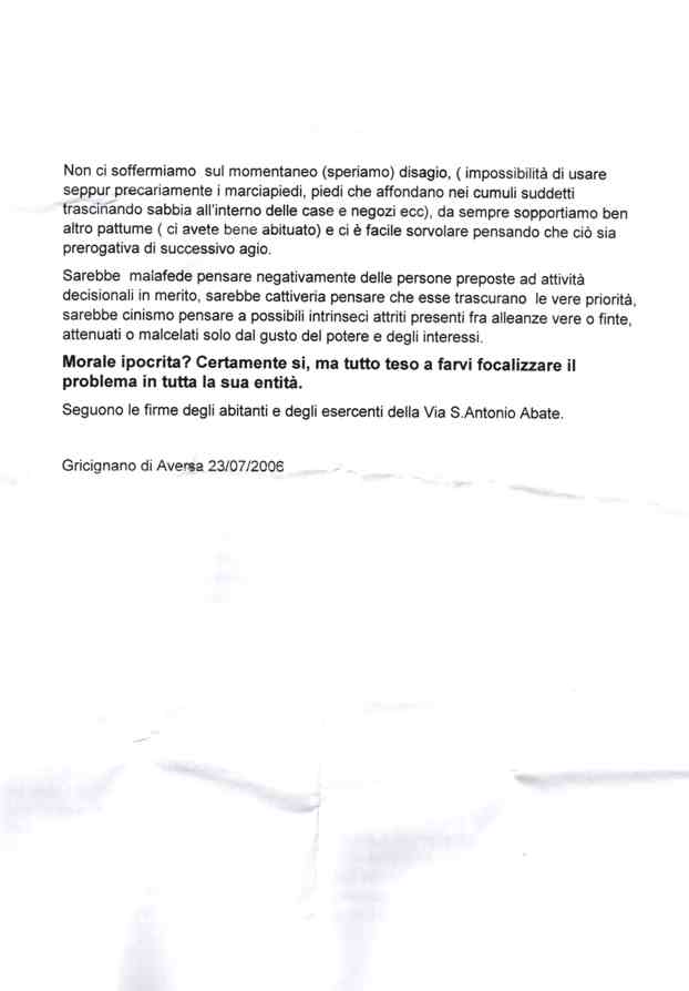 il documento protocollato nel 2006 (pag 2)